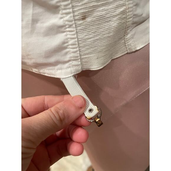 Vintage 1930s Charmode Cotton Top Bra Size 38C White - Picture 3 of 10
